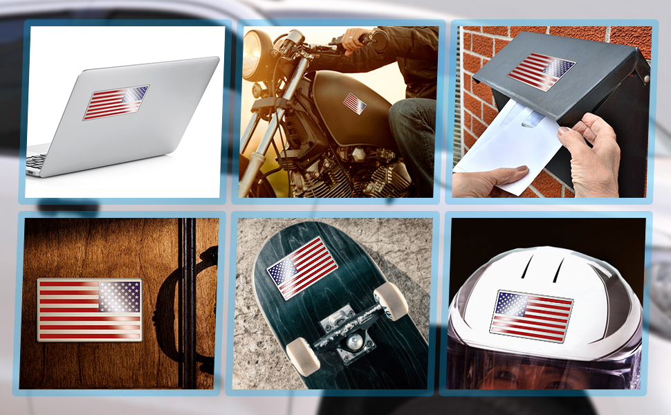 american flag truck sticker