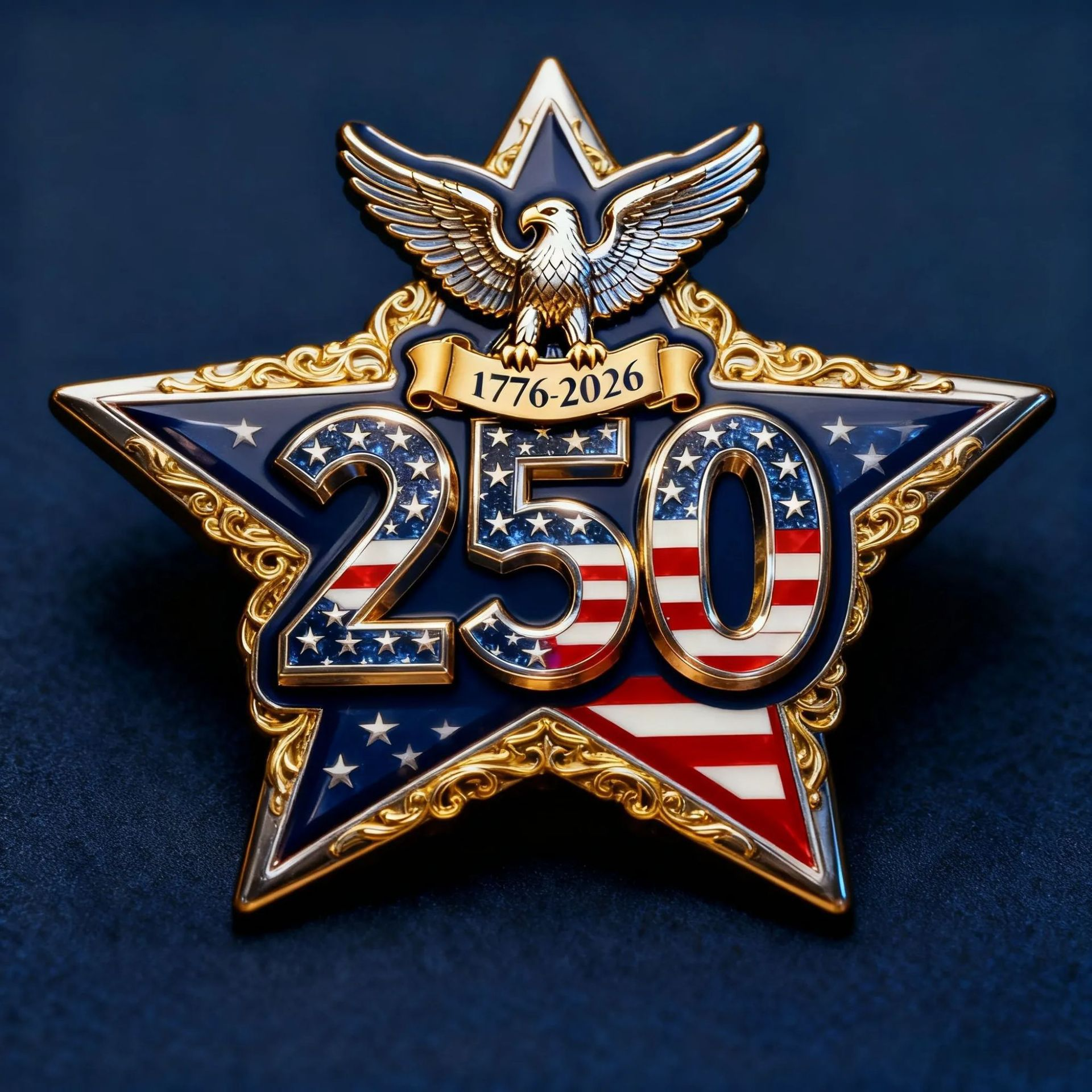 America 250th Anniversary Star Brooch 🇺🇸✨