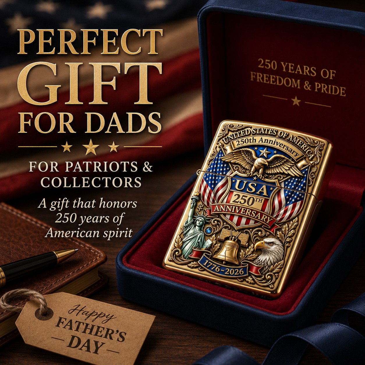 Limited Edition 1776–2026 Semiquincentennial Commemorative Lighter