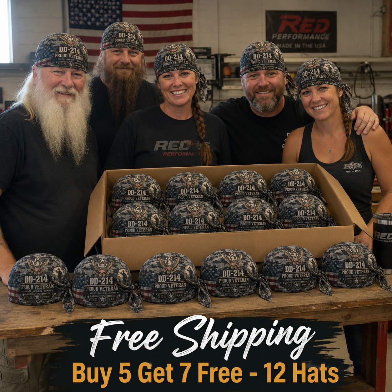 ⚡️Flash Sale 49% OFF - DD-214 Proud Veteran Riding Headwrap Cap