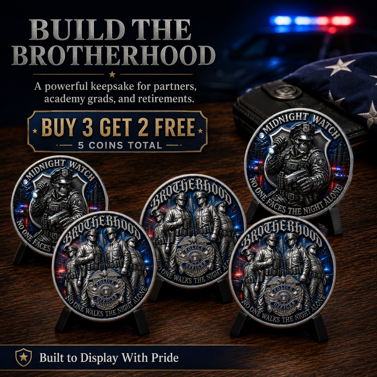 Police Brotherhood “Midnight Watch” Challenge Coin