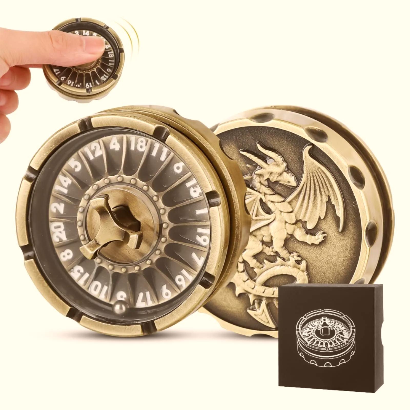 💥LAST DAY SALE 60% OFF - D20 Roulette Fidget Spinner Dice Set & Gift Case🎁