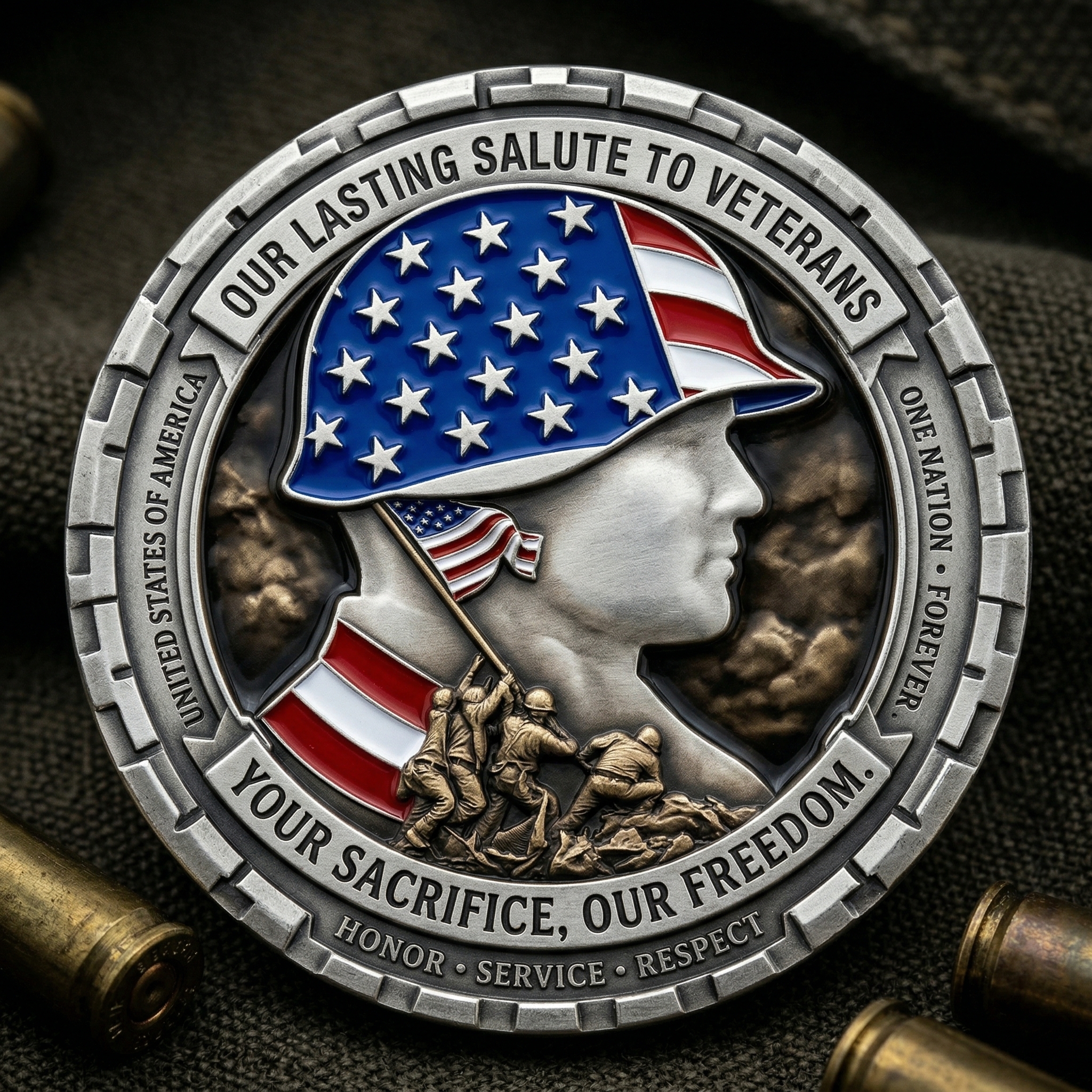 Veterans Honor Tribute Challenge Coin 🇺🇸