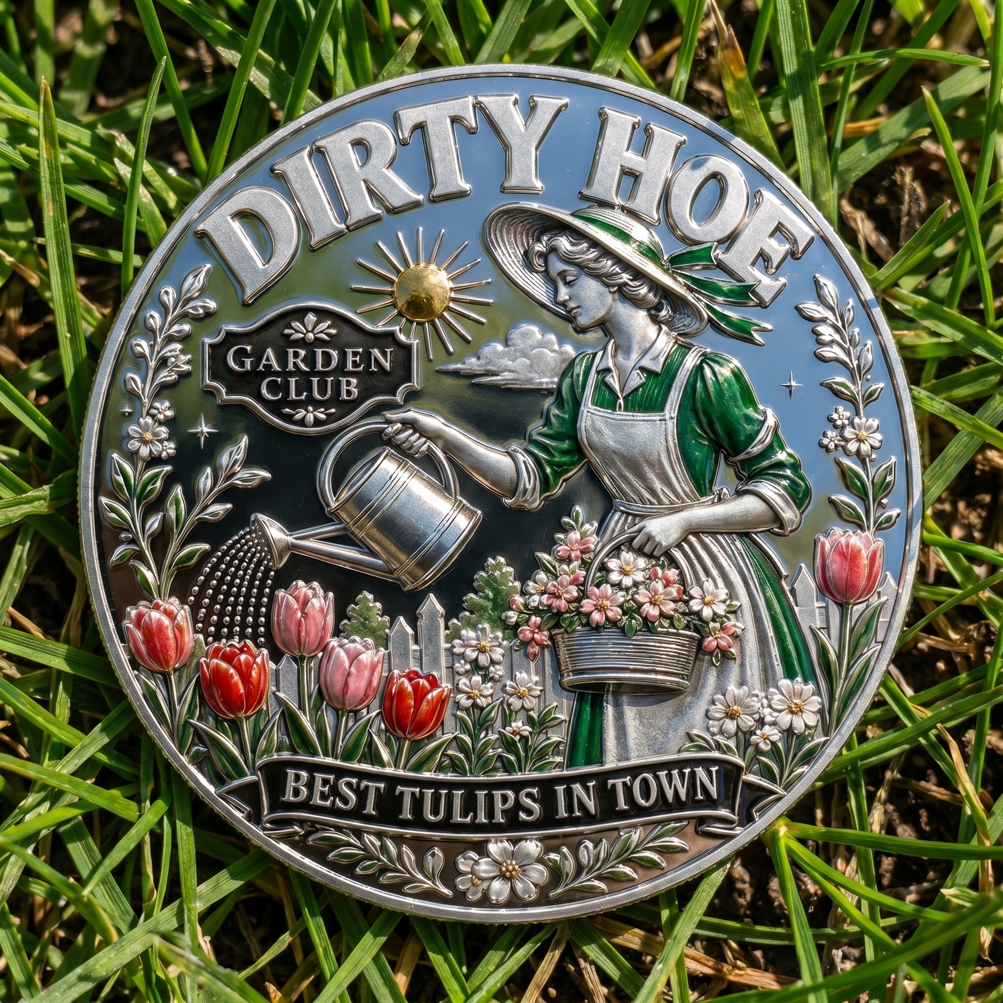 Dirty Hoe Garden Club Coin