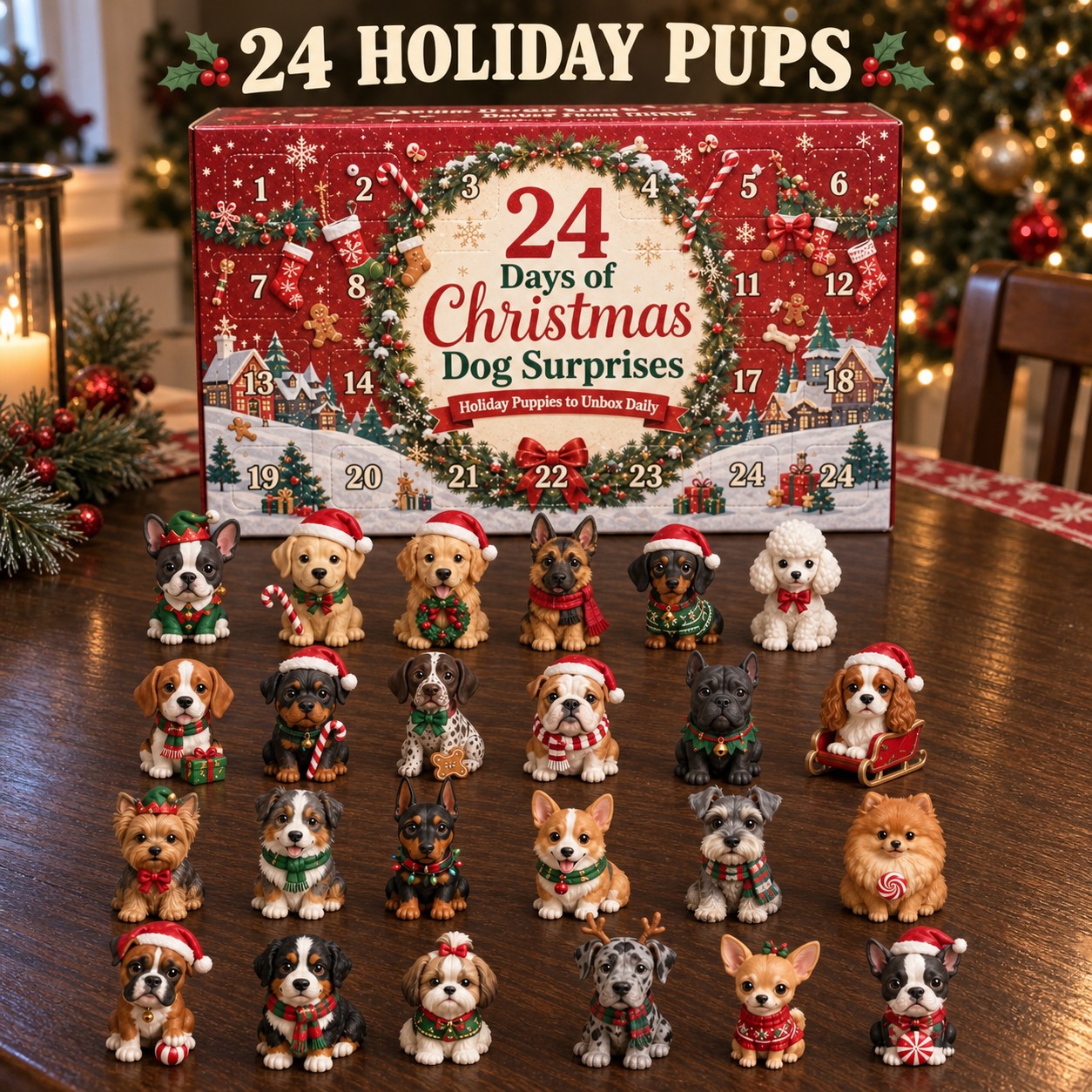 24-Day Dog Lover’s Advent Calendar Collection