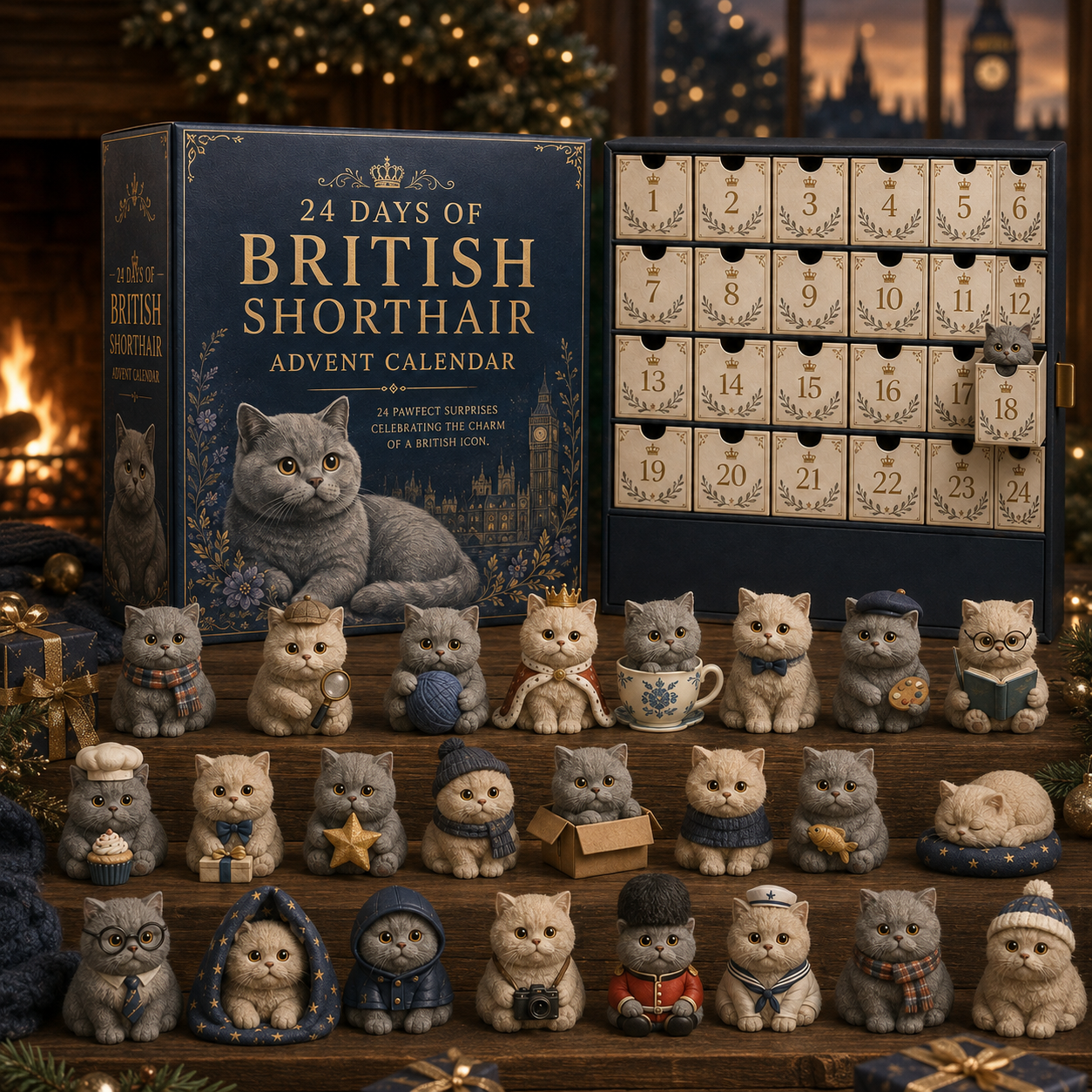 CHRISTMAS KICKOFF 49% OFF - 2026 Days of British Shorthair Blind Box
