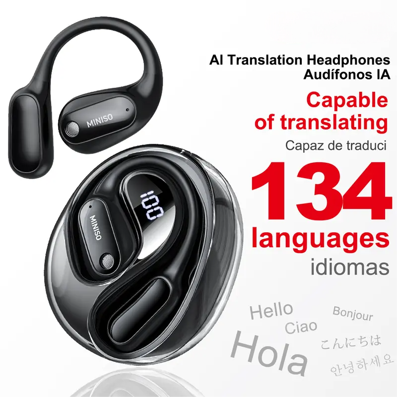 ⚡️Flash Sale 60% OFF - 🎧Translation Earbuds, Supports Real-Time Translation in 134 Languages