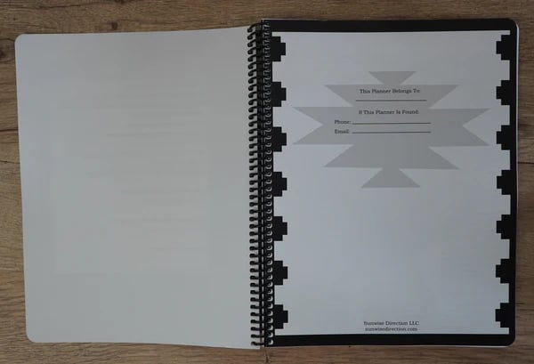 🔥🖤📚Themed Yearly Planner(✨Hardcover Book)