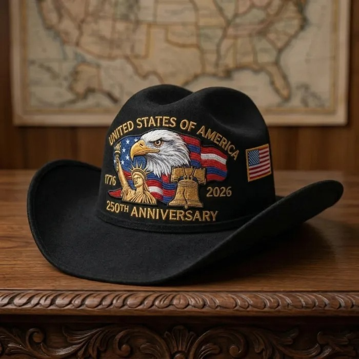 USA 250th Anniversary Cowboy Hat