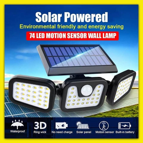 👍Outdoor Season 60% OFF - 💡Adjustable Motion Sensor Solar Lumina Lights