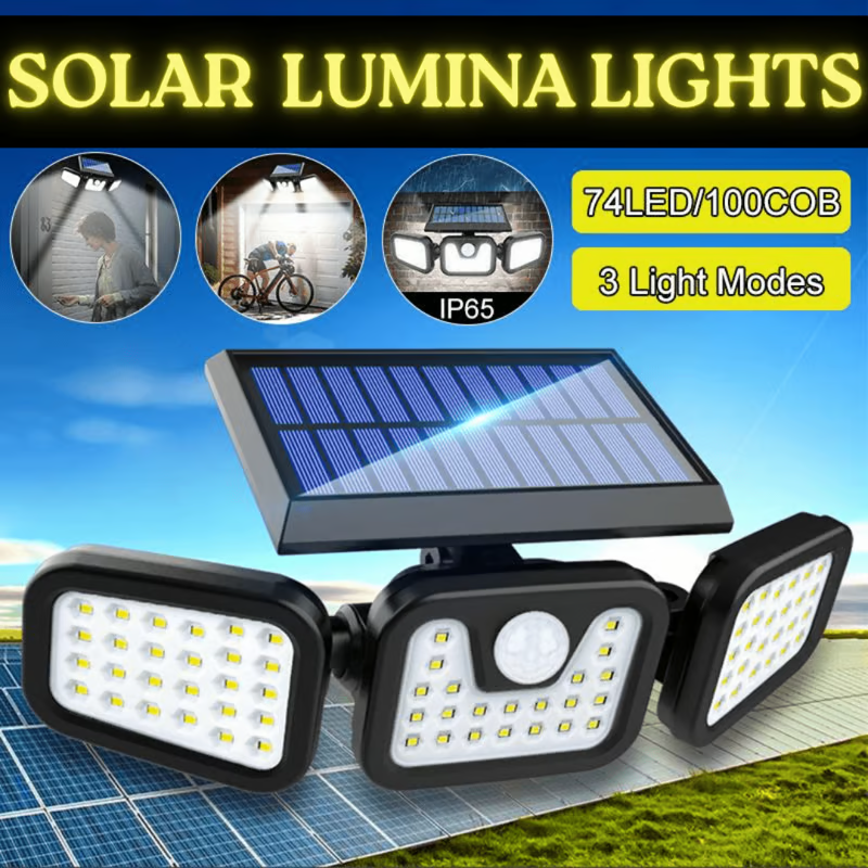 👍Outdoor Season 60% OFF - 💡Adjustable Motion Sensor Solar Lumina Lights