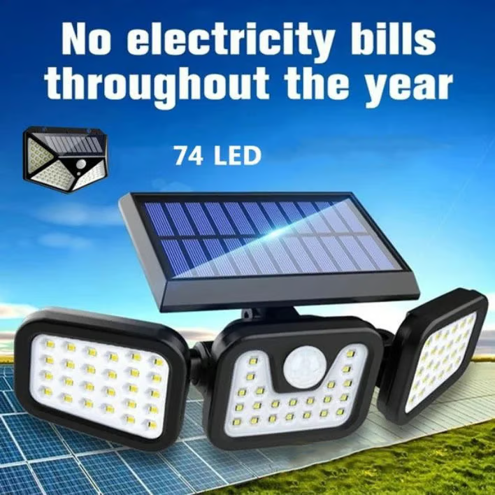 👍Outdoor Season 60% OFF - 💡Adjustable Motion Sensor Solar Lumina Lights