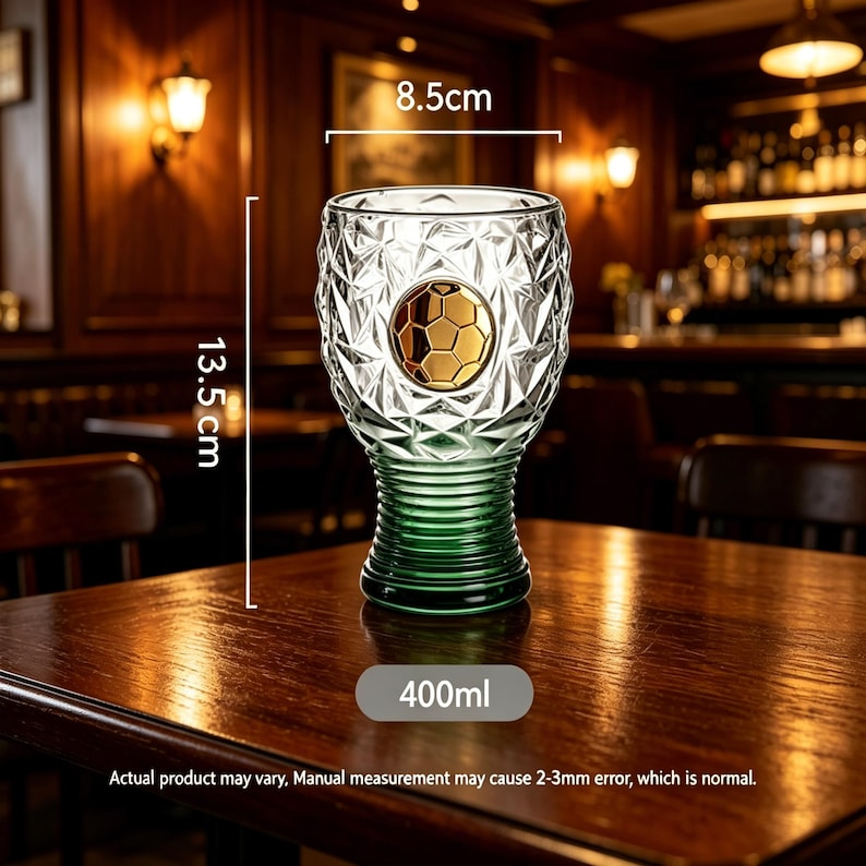 Soccer Beer Glass Set