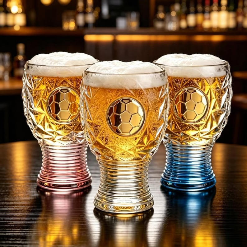 Soccer Beer Glass Set