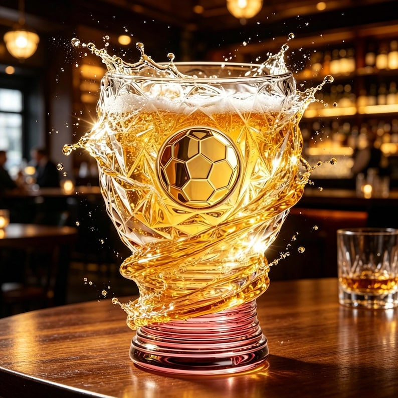 Soccer Beer Glass Set