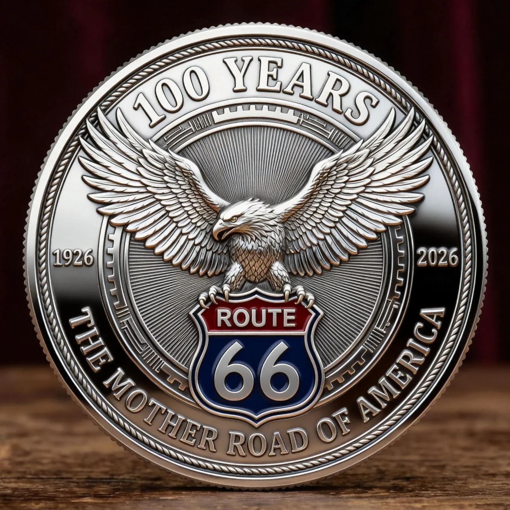 🏍Route 66 – The Long Road Begins Commemorative Coin