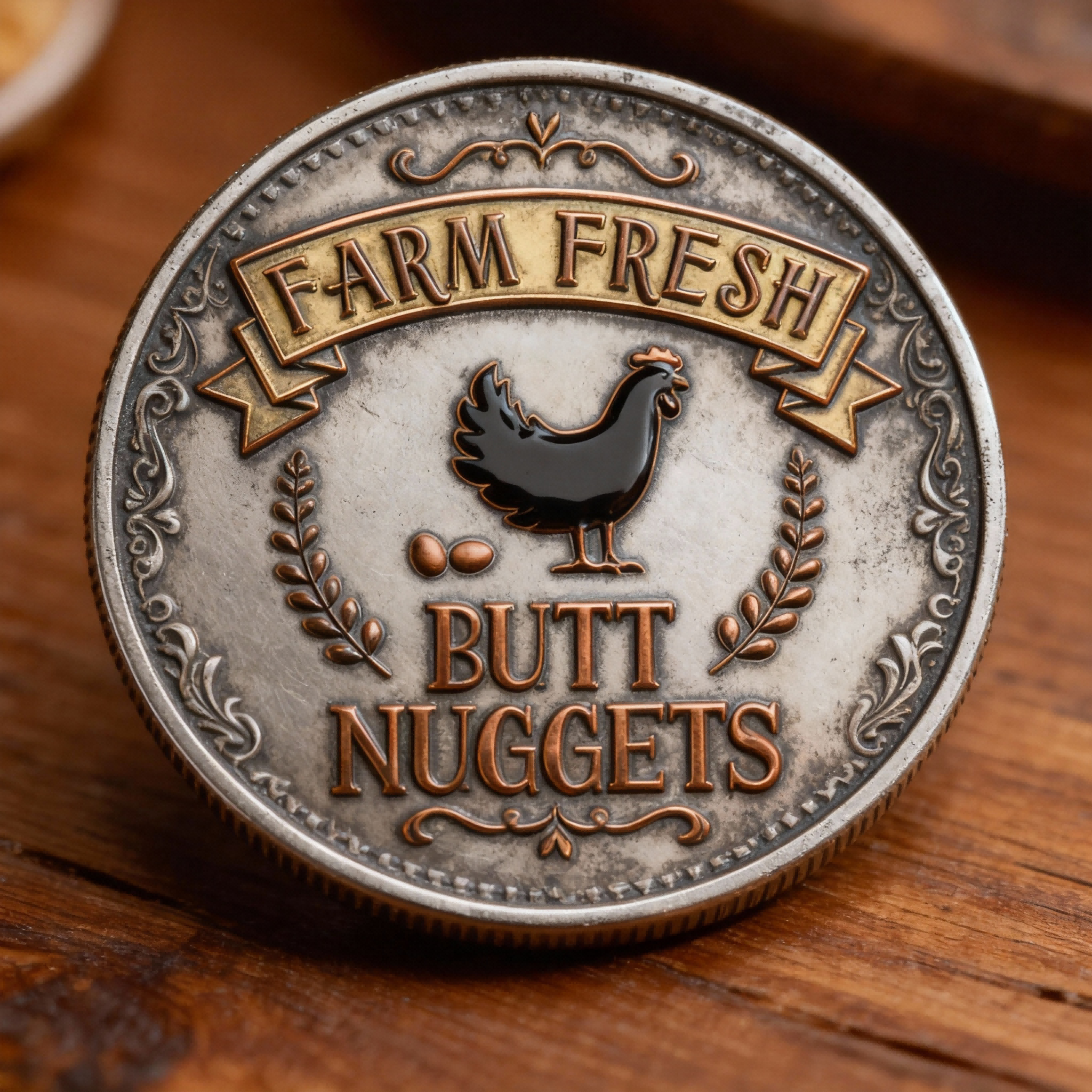 🏅250 Years of America 60% OFF - 🪙 FARM FRESH “BUTT NUGGETS” COMMEMORATIVE COIN