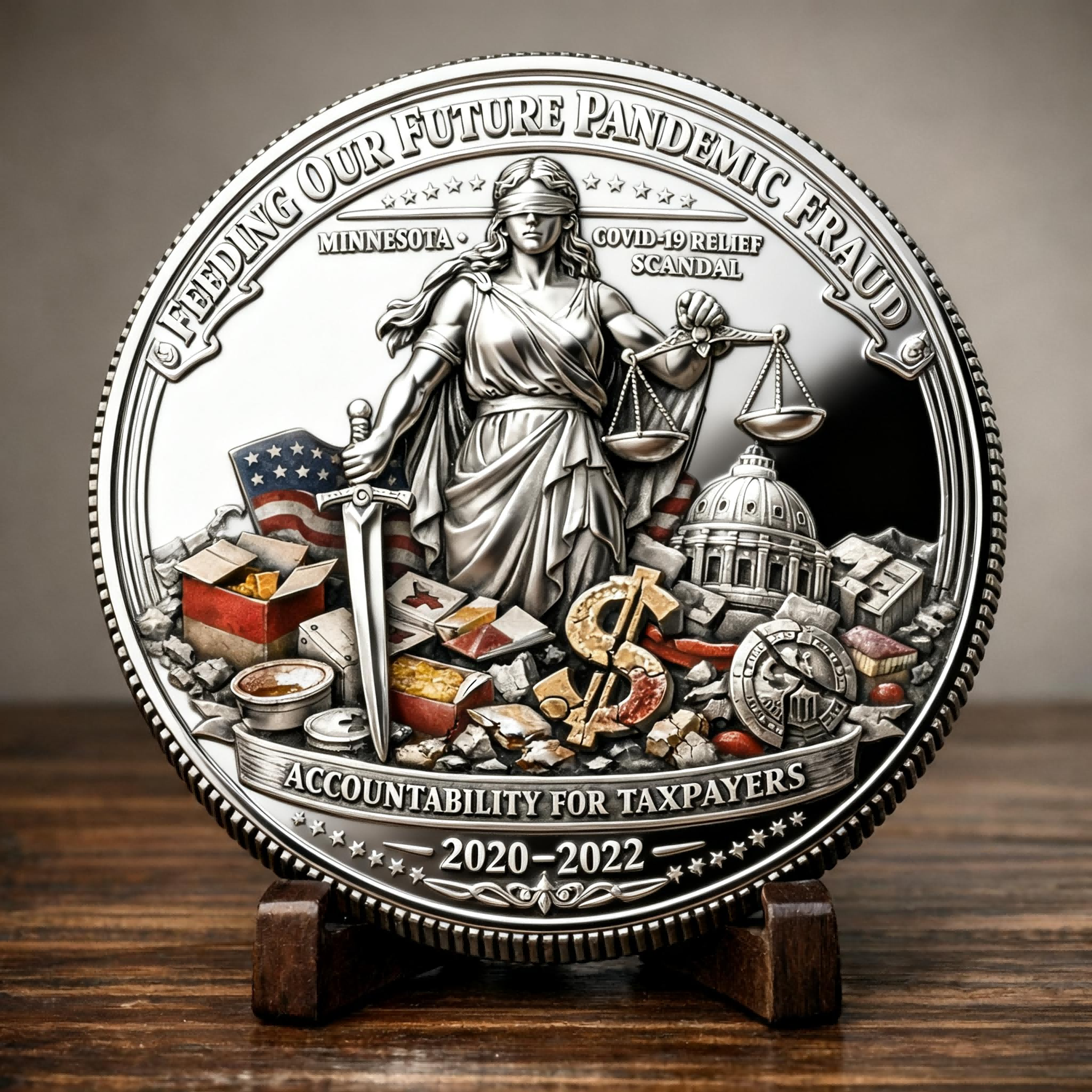 🏆Flash Sale 60% OFF - 🇺🇸“Never Again” Pandemic Accountability Commemorative Coin ⚖️