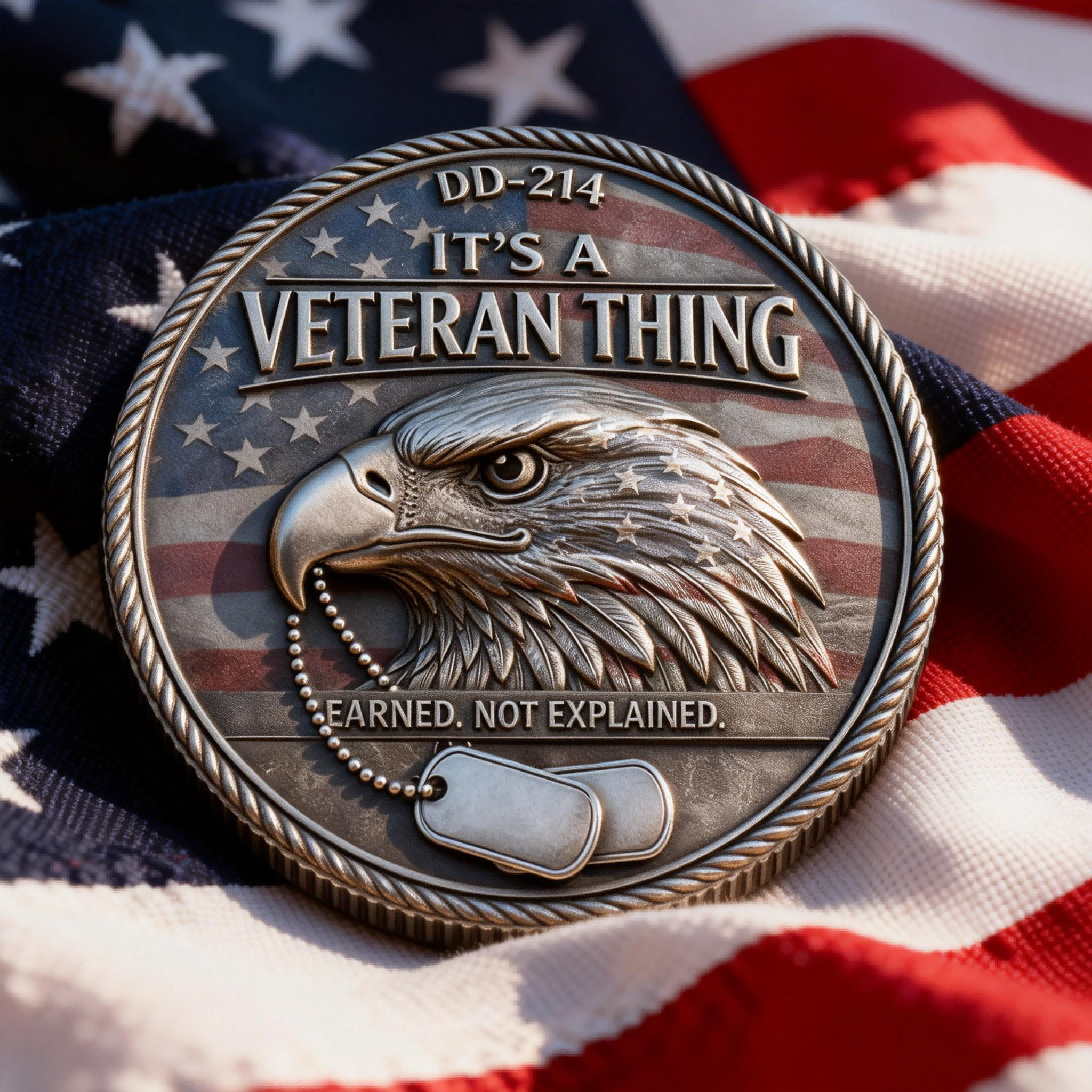 🏆Flash Sale 60% OFF -🇺🇸 DD-214 - Not Explained. Commemorative Coin