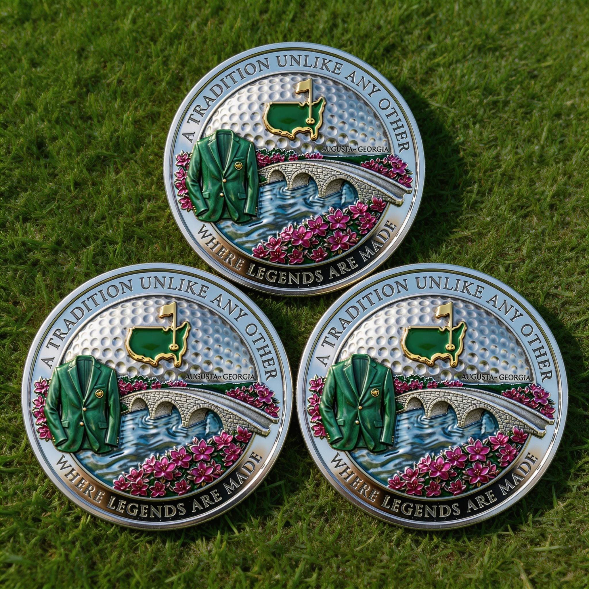 ⛳️Augusta Masters Legacy 3D Engraved Challenge Coin