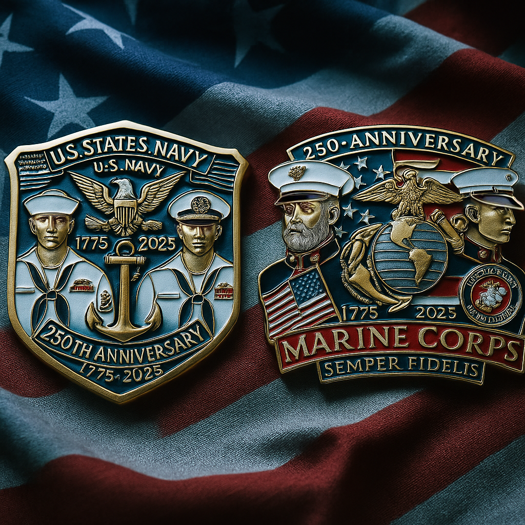 🎖️U.S.250th Anniversary Commemorative Pin – 🫡A Legacy Forged by Honor