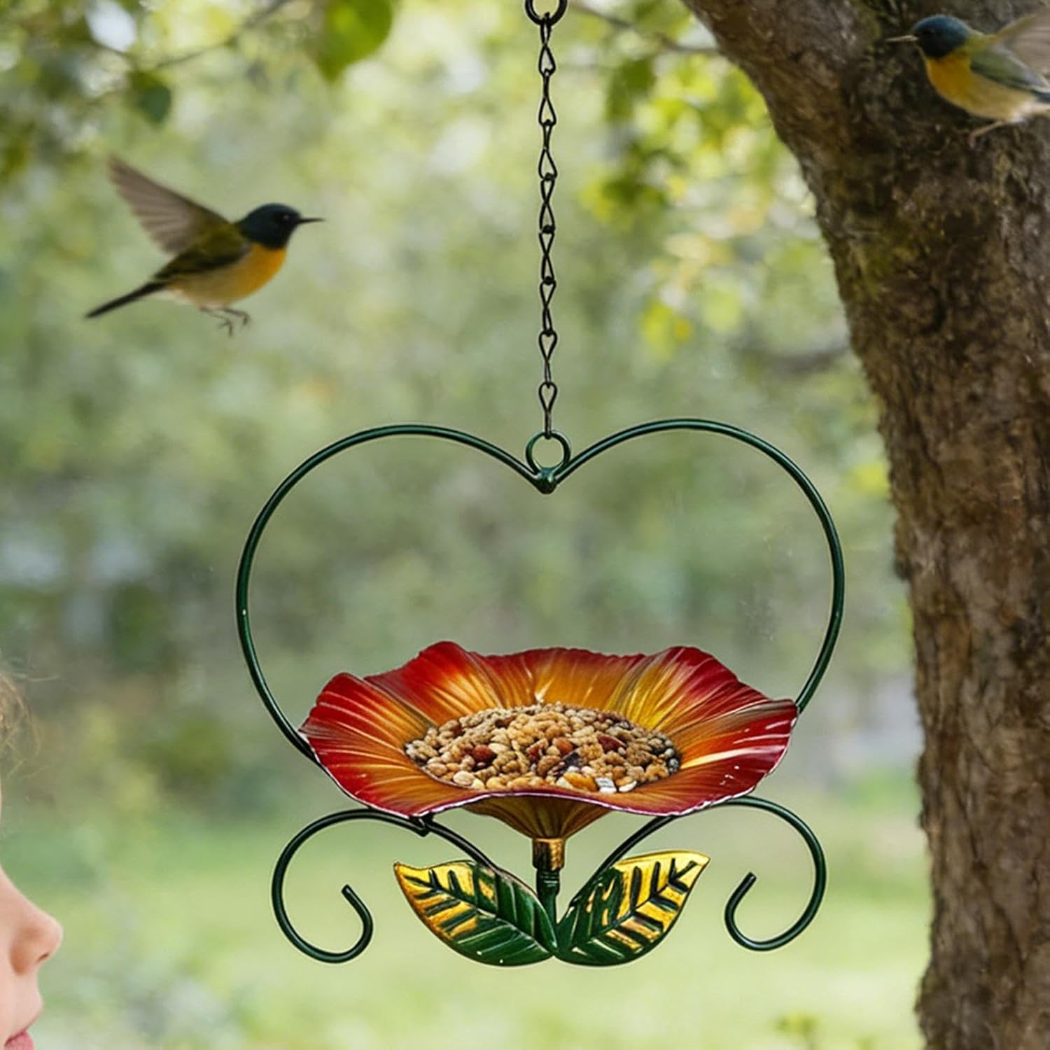 🐦Sturdy Metal Bird Feeder - Bring Life, Beauty & Birds Into Your Garden