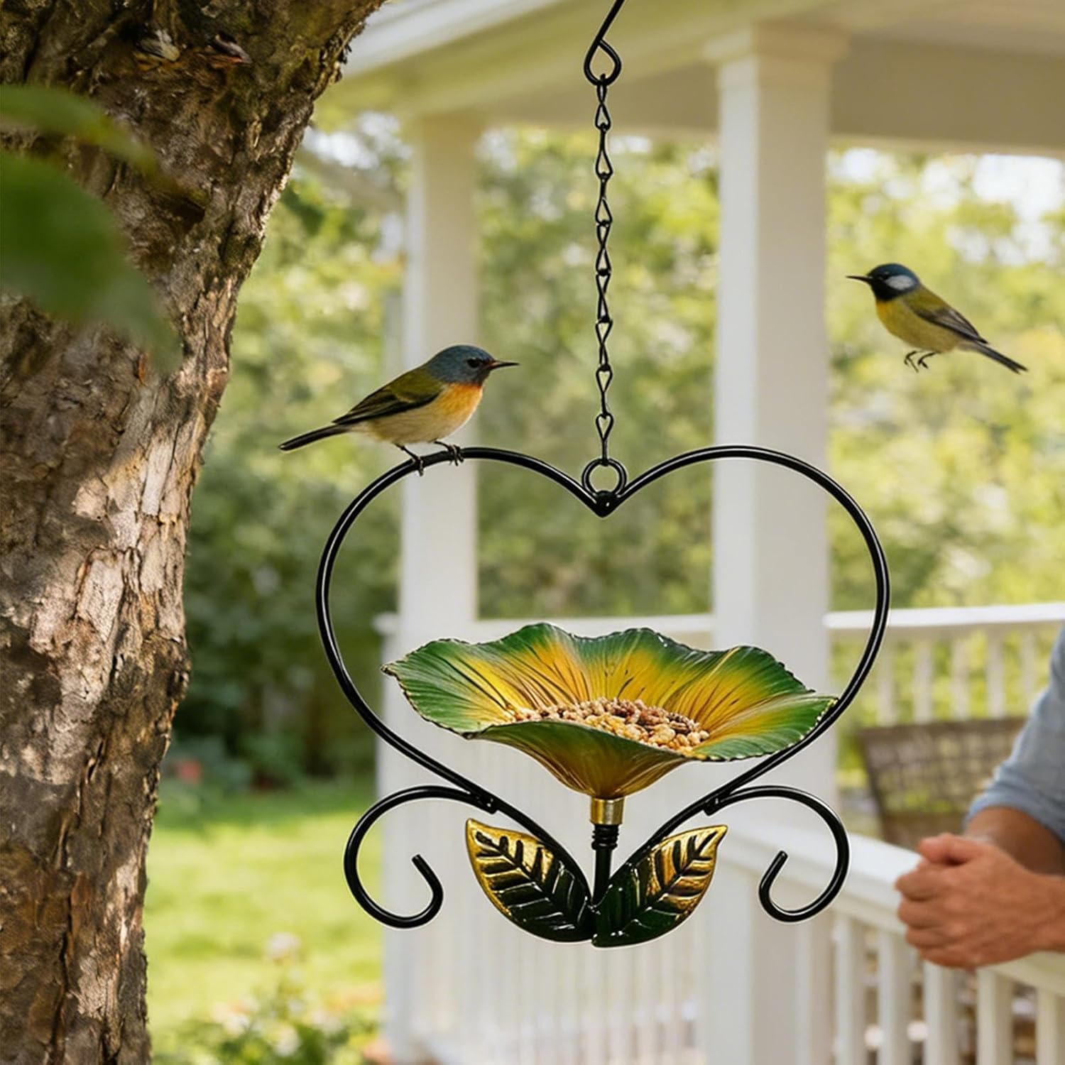 🐦Sturdy Metal Bird Feeder - Bring Life, Beauty & Birds Into Your Garden
