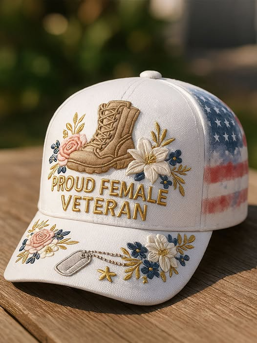 🏆NEW YEAR 60% OFF - 🎖️Proud Female Veteran Cap 🌸