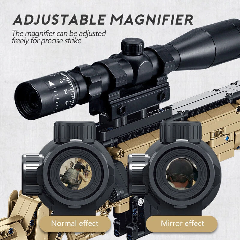 🏅250 Years of America 60% OFF - 🔫 1:1 Scale Shootable Building Blocks Gun Set: For Military Fans & Action Lovers 🧱