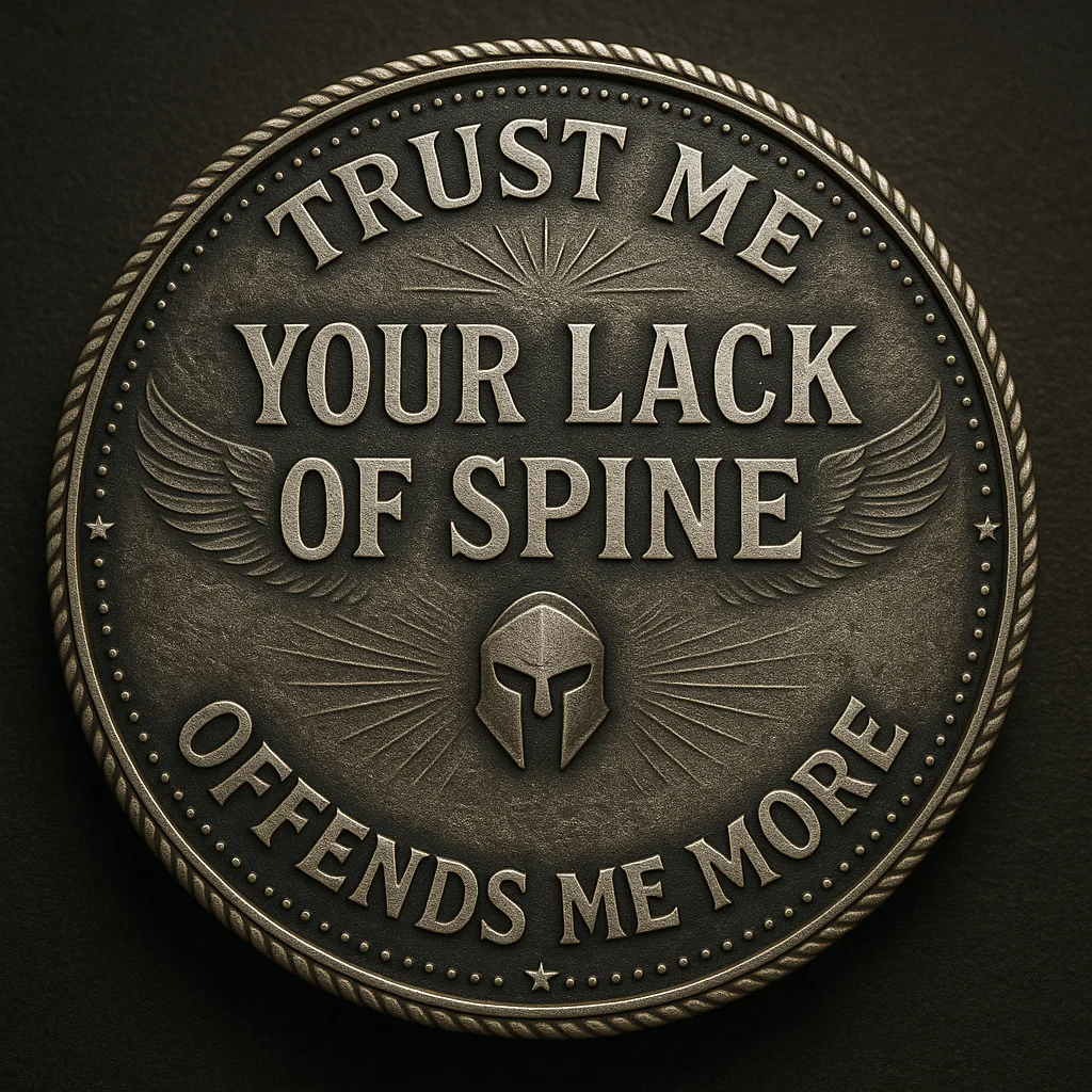 🇺🇸 “Sorry If My Patriotism Offends You” – Courage & Conviction Coin