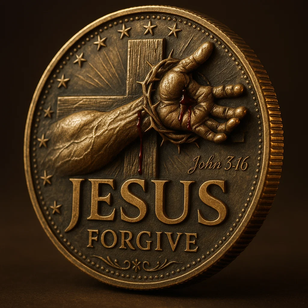 ✝️ “Jesus Forgive” Faith Commemorative Coin