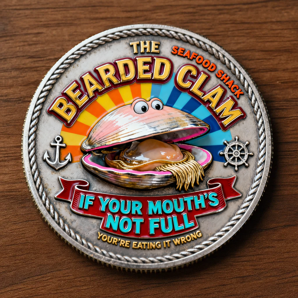 🏅250 Years of America 60% OFF - 🌊 “Muff Divers Inc. x The Bearded Clam” Commemorative Coin 🐚