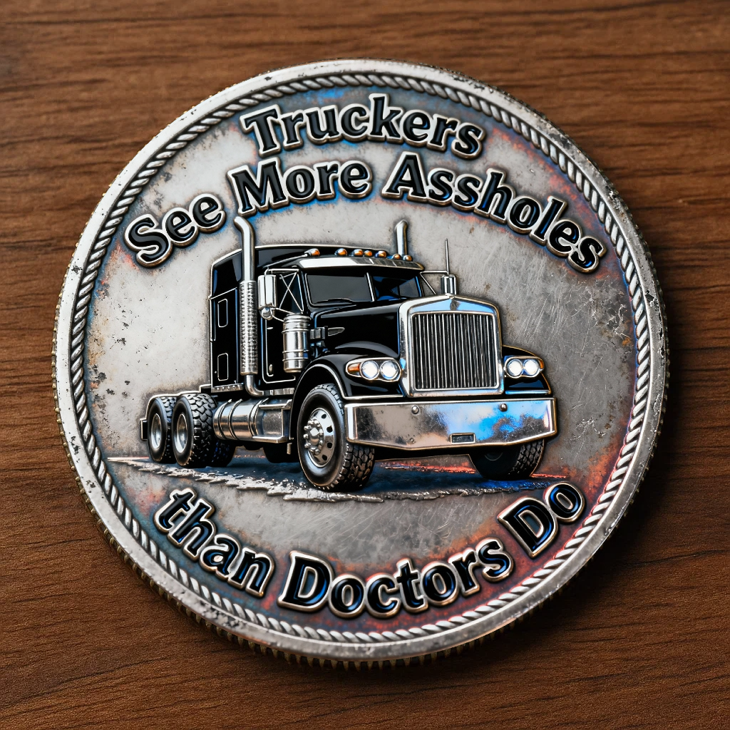 🏅250 Years of America 60% OFF - 🚛 “Badass Mother Trucker Club” Commemorative Coin 🛠️