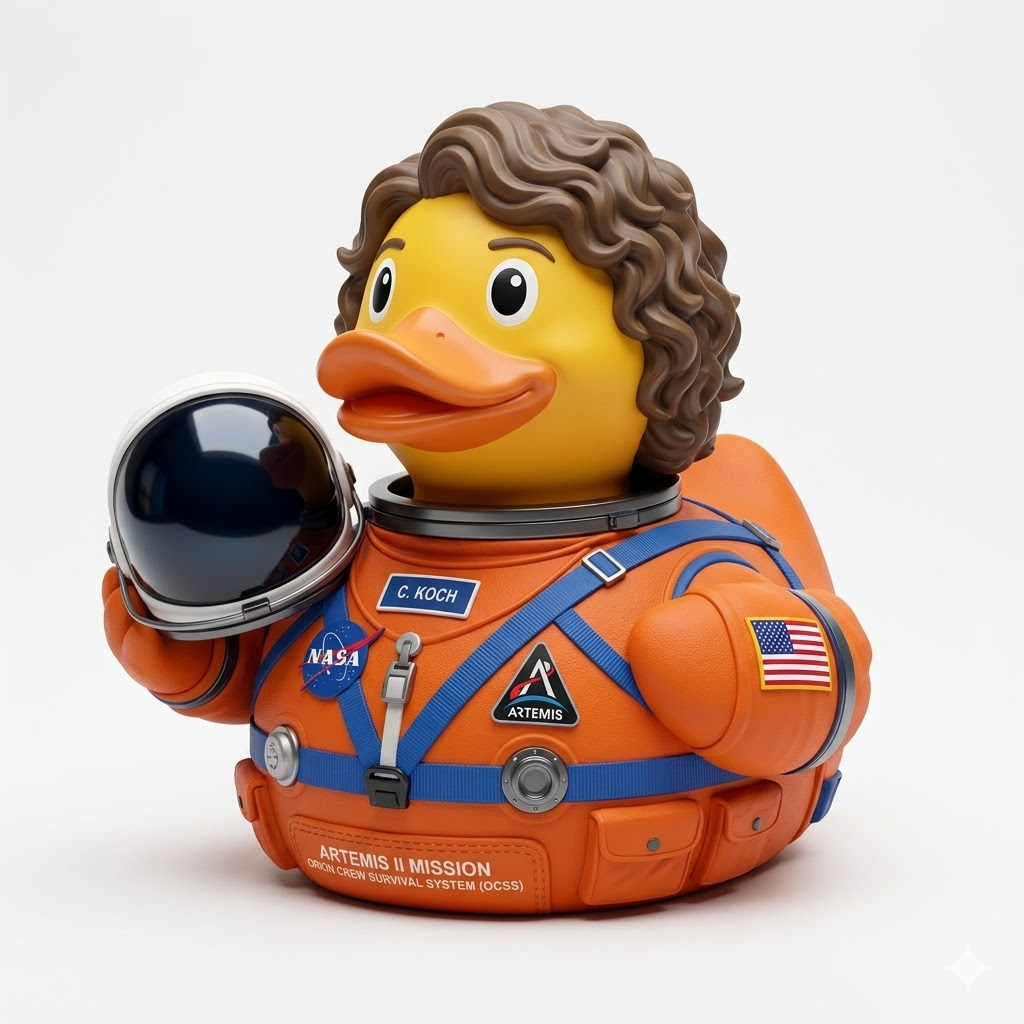 👩🏻‍🚀A Tribute To The Artemis II Crew: 2026 Launch Commemorative Ducks🚀