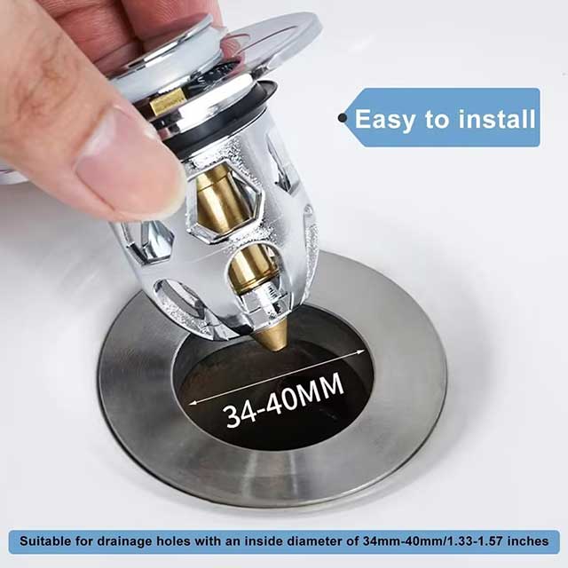 Universal Sink Press Type Drain Plug