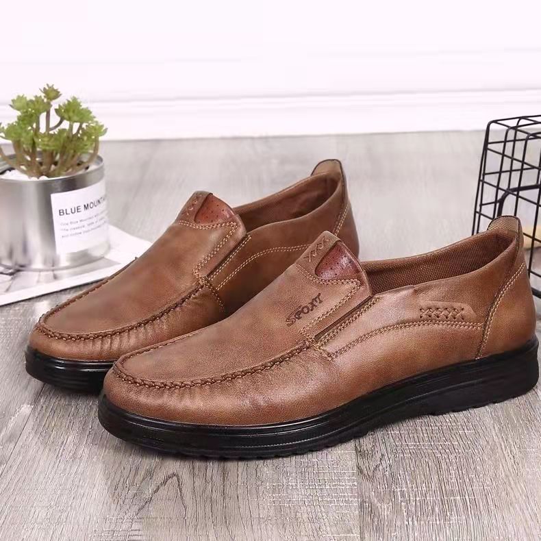 Last Day 50% OFF??Men's Premium Leather Lightweight Comfy Casual Slip-on Loafers