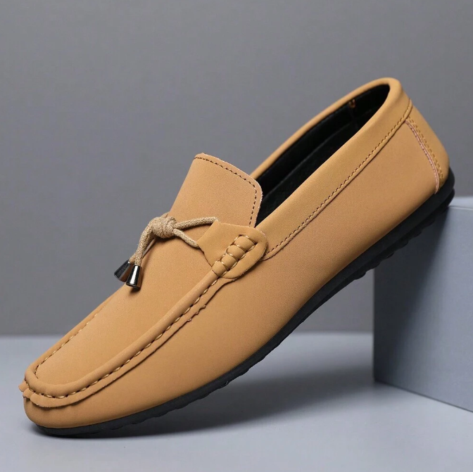 Men's Cow Leather Loafers with Arch Support - Eliminate the pain caused by flat feet and plantar fasciitis