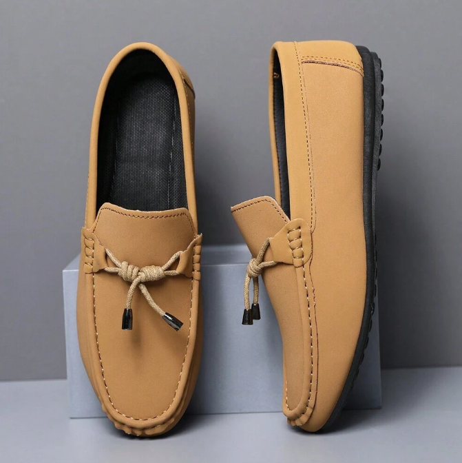 Men's Cow Leather Loafers with Arch Support - Eliminate the pain caused by flat feet and plantar fasciitis