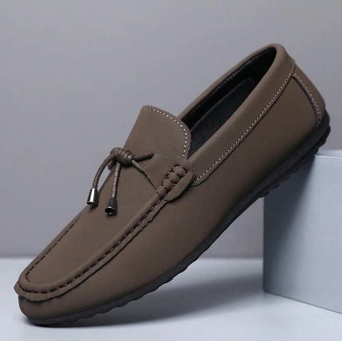 Men's Cow Leather Loafers with Arch Support - Eliminate the pain caused by flat feet and plantar fasciitis