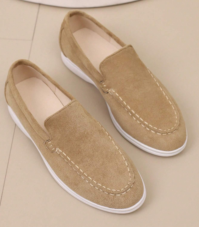 ??Last Day Promotion 70% OFF ??Apricot Men's Loafers, Comfortable Suede Flat Casual Shoes-Eliminate the pain caused by plantar fasciitis
