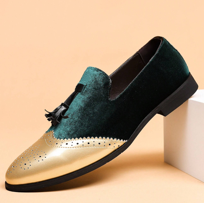 ??Last Day Promotion 70% OFF ??Men's Casual Tassel Loafers Comfort Slip On Walking Velvet Shoes with Arch Support