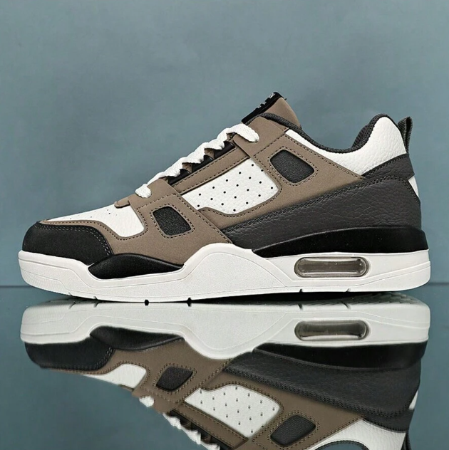 ??Last Day Promotion 70% OFF ??Men's Anti-Slip Graphic Color Block Lace-Up Sports Shoes, Outdoor Skateboarding Sneakers