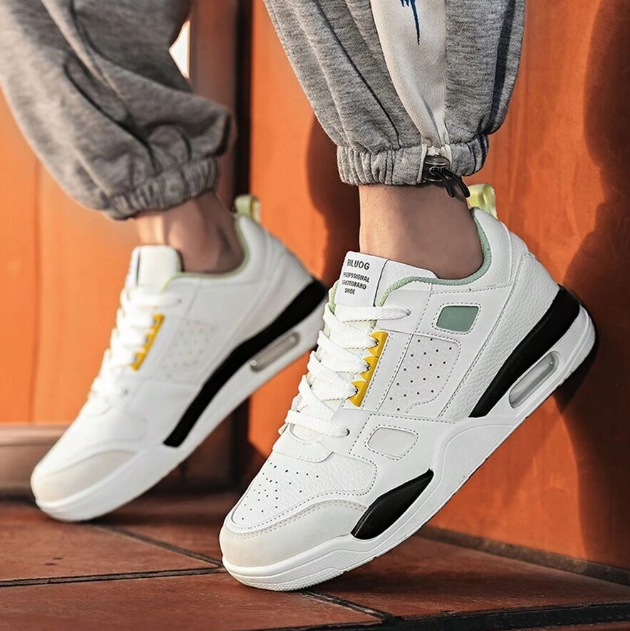 ??Last Day Promotion 70% OFF ??Men's Anti-Slip Graphic Color Block Lace-Up Sports Shoes, Outdoor Skateboarding Sneakers