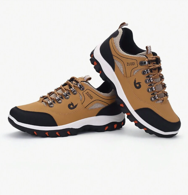 ??Last Day Promotion 70% OFF ??A Pair of Men's Leather Waterproof Lightweight Lace-Up Breathable Soft Sports
