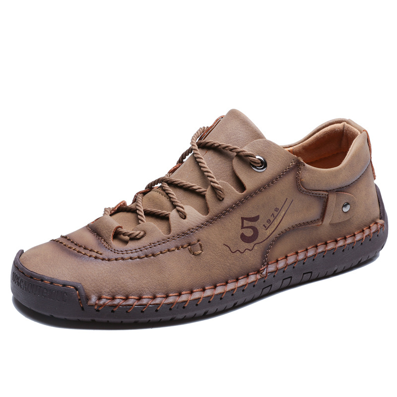 Men's Comfortable Lightweight Breathable Hand Stitching Casual Shoes