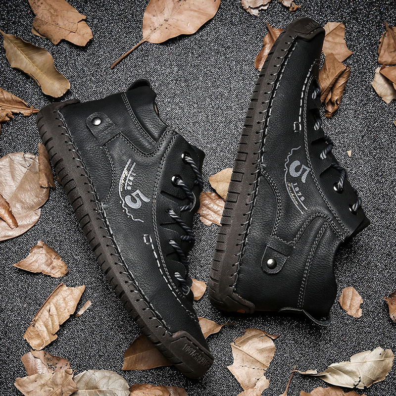 Men's Comfortable Lightweight Breathable Hand Stitching Casual Shoes