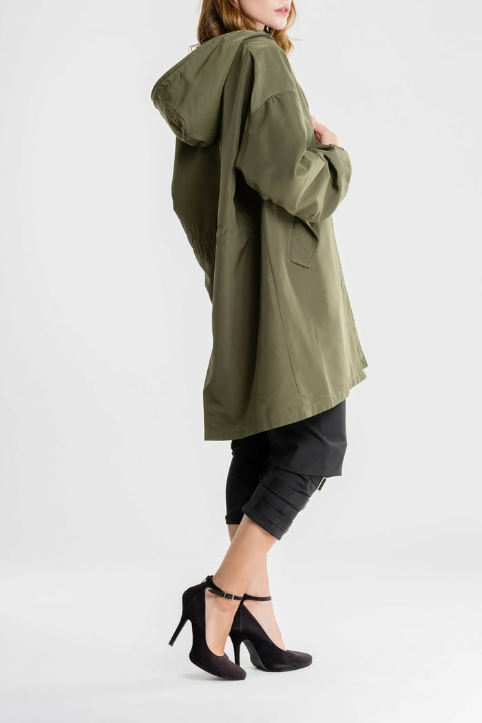 Waterproof Hooded Trench Coat