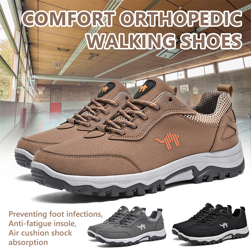 Men's Comfortable Breathable Shock-proof Non-slip Slip-on Orthopedic Walking Shoes