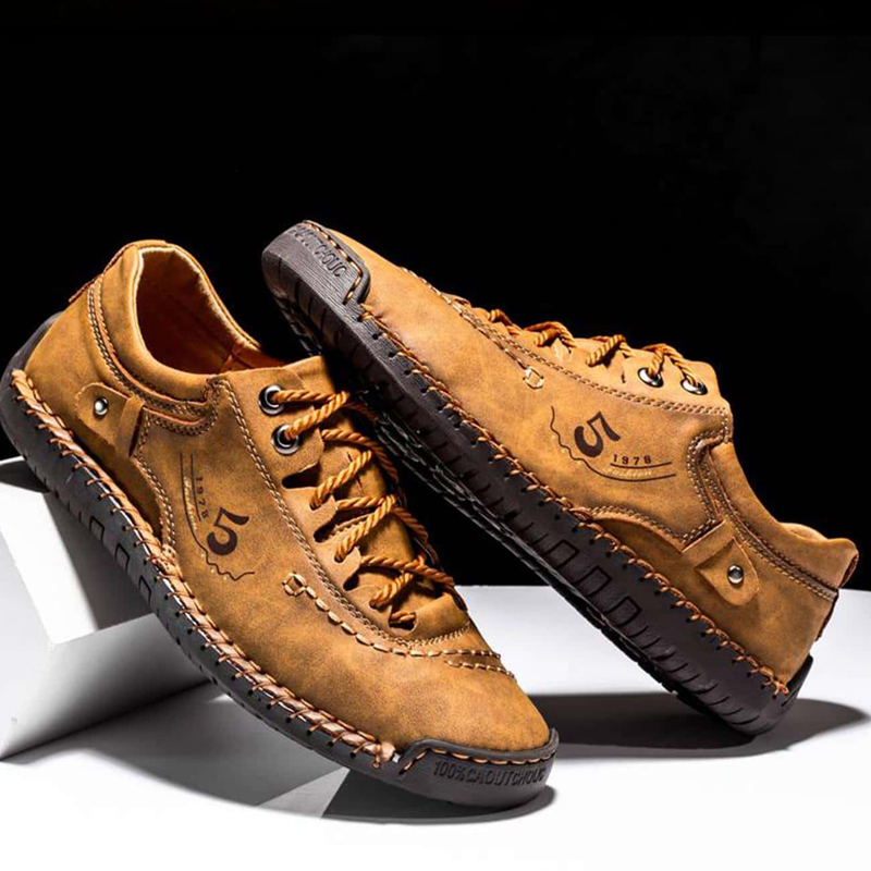 Men's Comfortable Lightweight Breathable Hand Stitching Casual Shoes