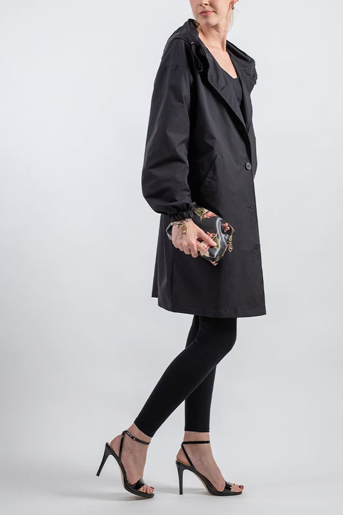 Waterproof Hooded Trench Coat